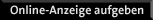 Online-Anzeige aufgeben