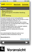 NWB Jobbörse App - Voransicht